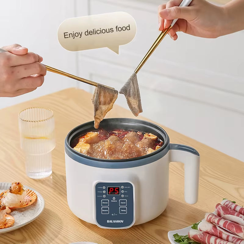 Electric Rice Cooker 110V/220V Multi Cooker Single Double Layer Mini Non-Stick Smart Mechanical Hotpot for Kitchen and Home