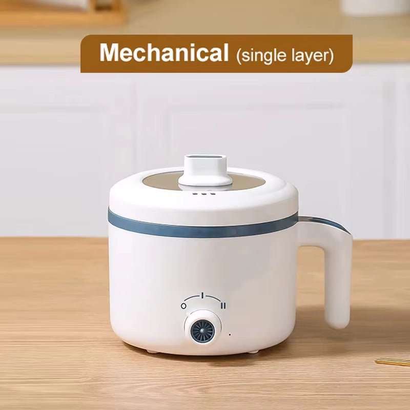 Electric Rice Cooker 110V/220V Multi Cooker Single Double Layer Mini Non-Stick Smart Mechanical Hotpot for Kitchen and Home