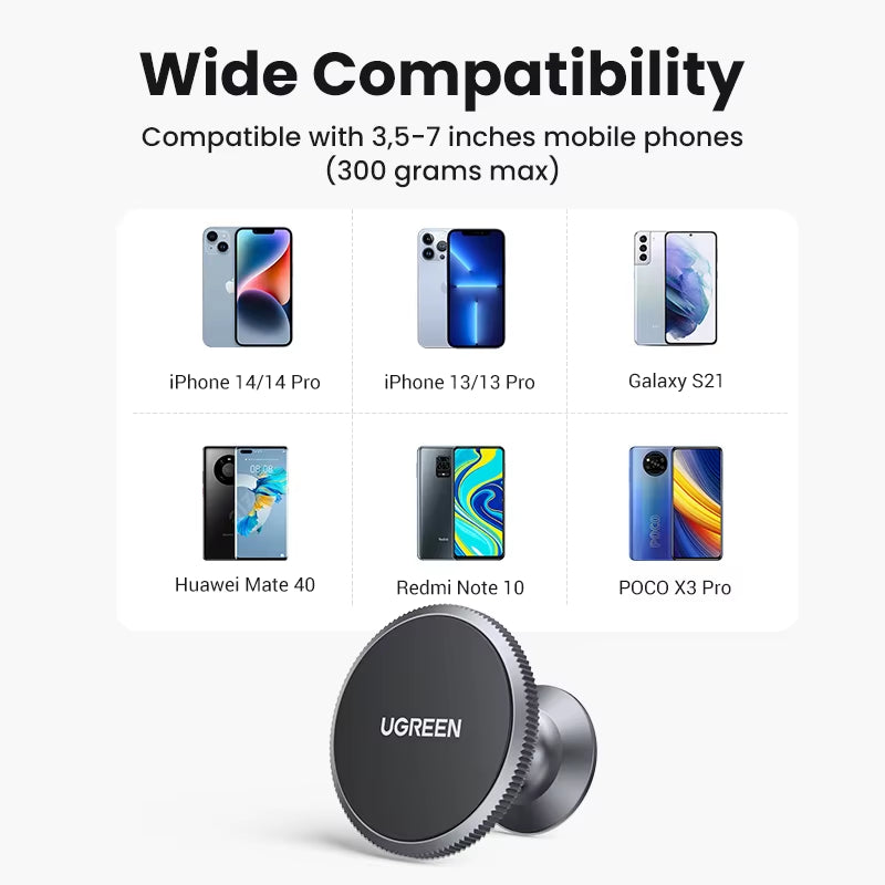 UGREEN Magnetic Car Phone Holder for Iphone 16 15 14 Pro Max Samsung Xiaomi Car Holder for Phone Dashboard Phone Holder Stand