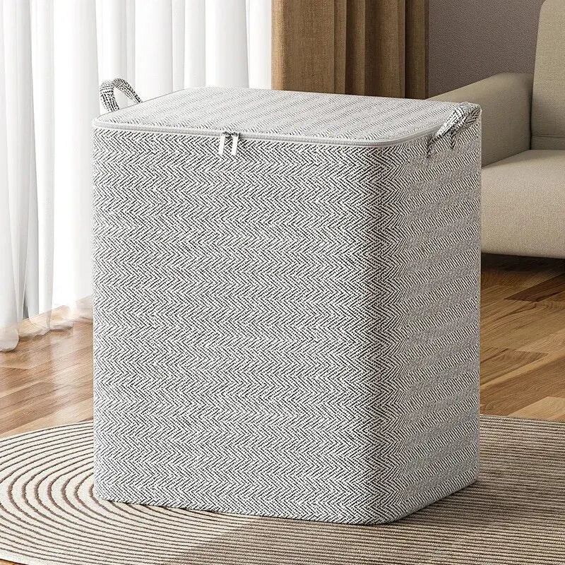 Large Capacity Non-Woven Storage Bag for Closet Organization - Ideal for Quilts, Clothing, and Toys