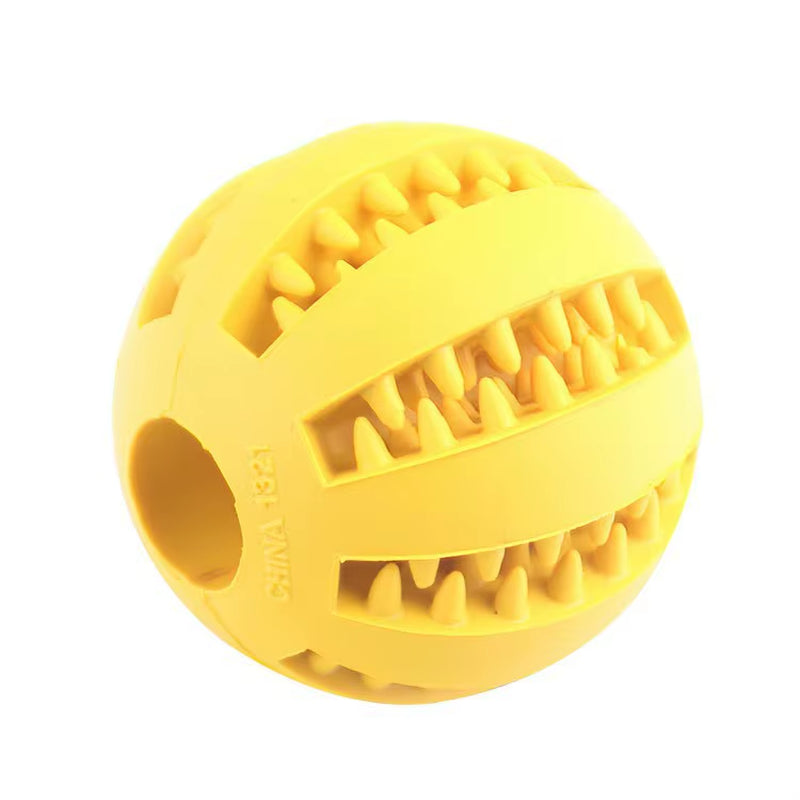 Nontoxic Bite-Resistant Dog Toy Ball for Chewing, Treat Dispensing, and Dental Care