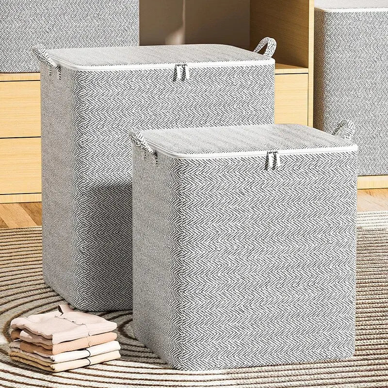 Large Capacity Non-Woven Storage Bag for Closet Organization - Ideal for Quilts, Clothing, and Toys