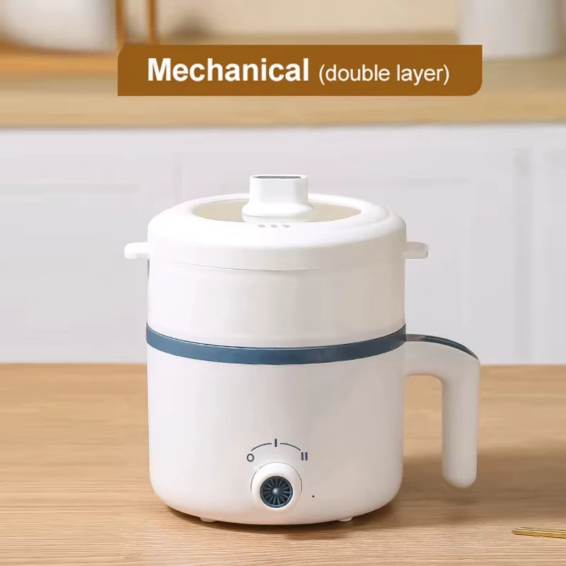 Electric Rice Cooker 110V/220V Multi Cooker Single Double Layer Mini Non-Stick Smart Mechanical Hotpot for Kitchen and Home