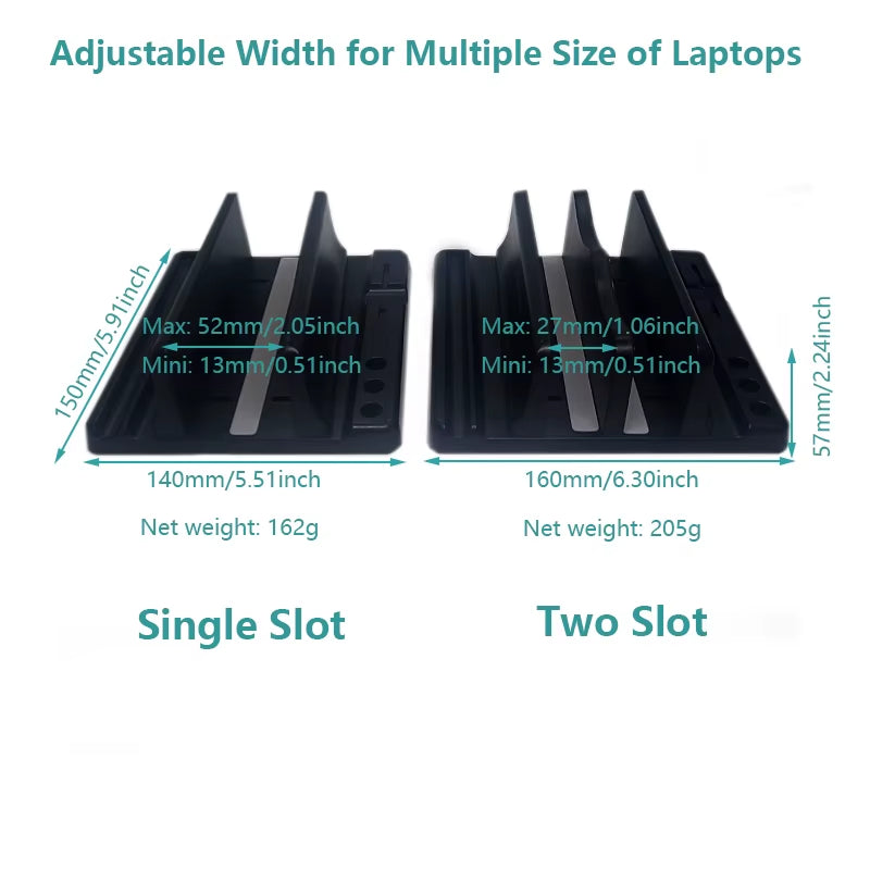 Office Laptop Stand Vertical save Desktop Space Easy to Place Computer Accessories Scalable Width Office Desk Storage