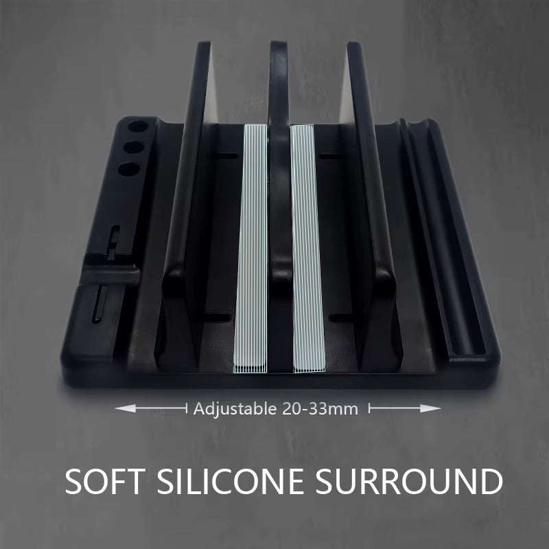 Office Laptop Stand Vertical save Desktop Space Easy to Place Computer Accessories Scalable Width Office Desk Storage