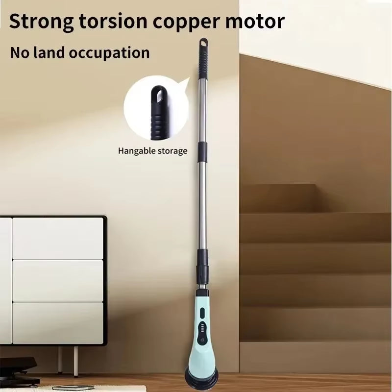 9-In-1 Multifunctional Wireless Electric Cleaning Brush Household Kitchen Bathroom Brush USB Handheld Rotating Cleaning Tools