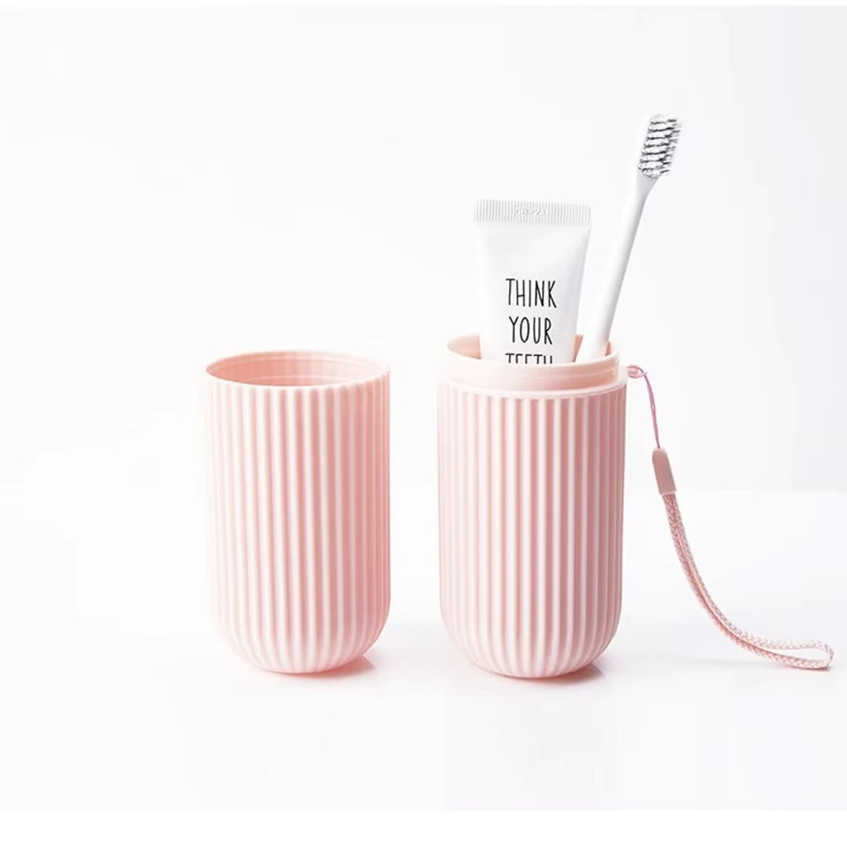 Portable Toothbrush and Toothpaste Holder Case for Travel and Camping - Protects Against Dirt and Damage