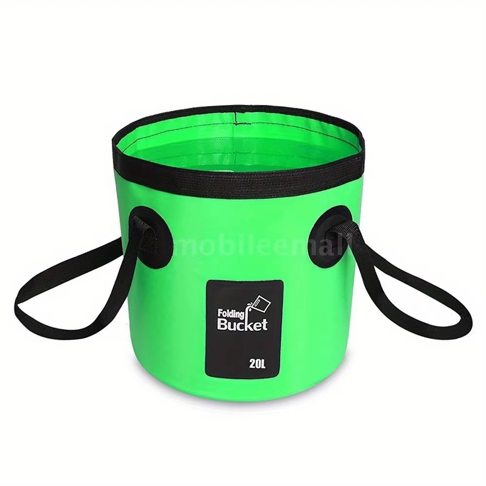 20L Portable Foldable Water Bucket for Travel, Camping, Hiking, Fishing, and Washing