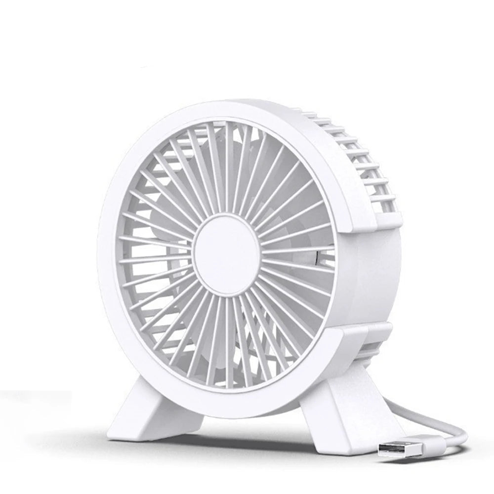 Portable Mini USB Rechargeable Table Fan for Home, Office, and Dormitory Use