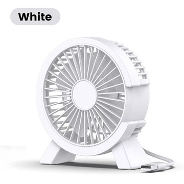 Portable Mini USB Rechargeable Table Fan for Home, Office, and Dormitory Use