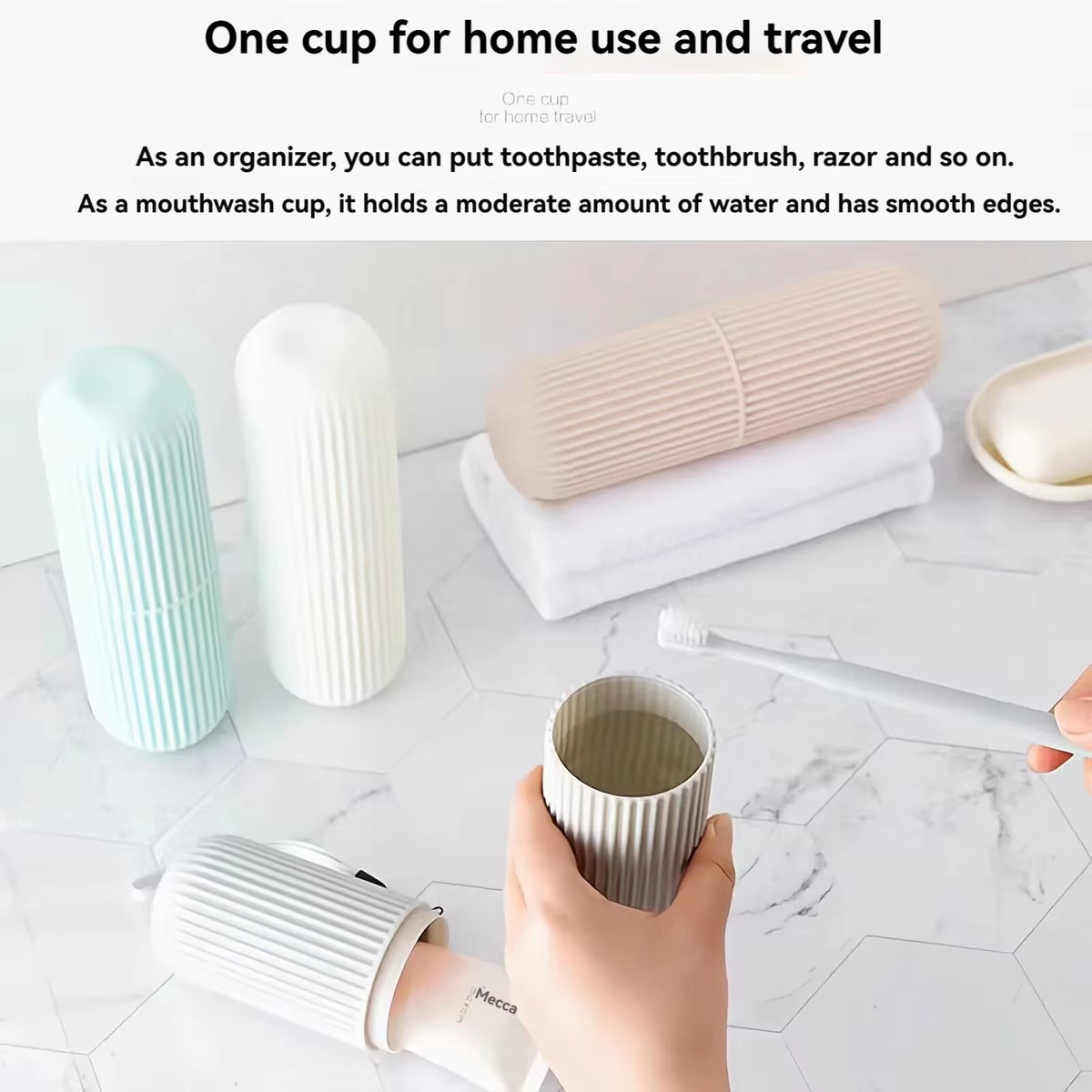 Portable Toothbrush and Toothpaste Holder Case for Travel and Camping - Protects Against Dirt and Damage
