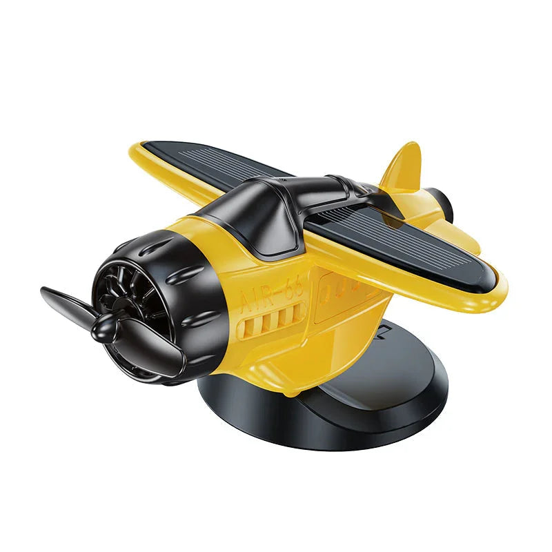 Limited Time Sale - 50% OFF🔥Solar powered airplane shaped car ornaments