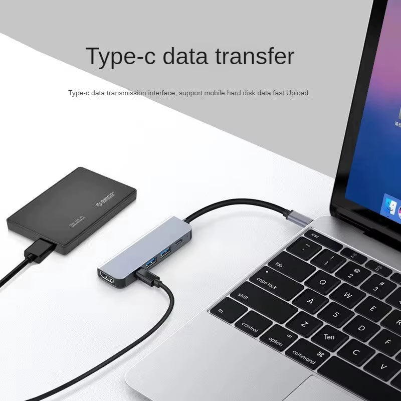 USB-C Hub with 4K HDMI, USB 3.0/2.0, and PD Charging Dock for MacBook, iPad, Samsung S10, Dex, TV, Mouse, Keyboard, and USB Drive