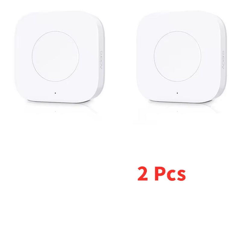 Mini Wireless Switch Zigbee Connection Versatile 3-Way Control Button for Smart Home Devices Compatible with Apple Homekit