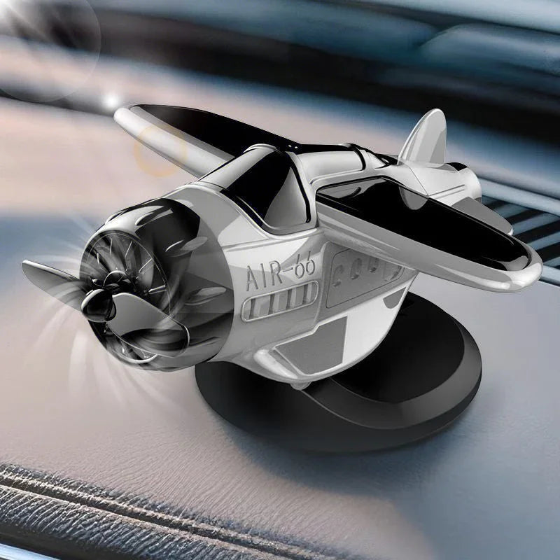 Limited Time Sale - 50% OFF🔥Solar powered airplane shaped car ornaments