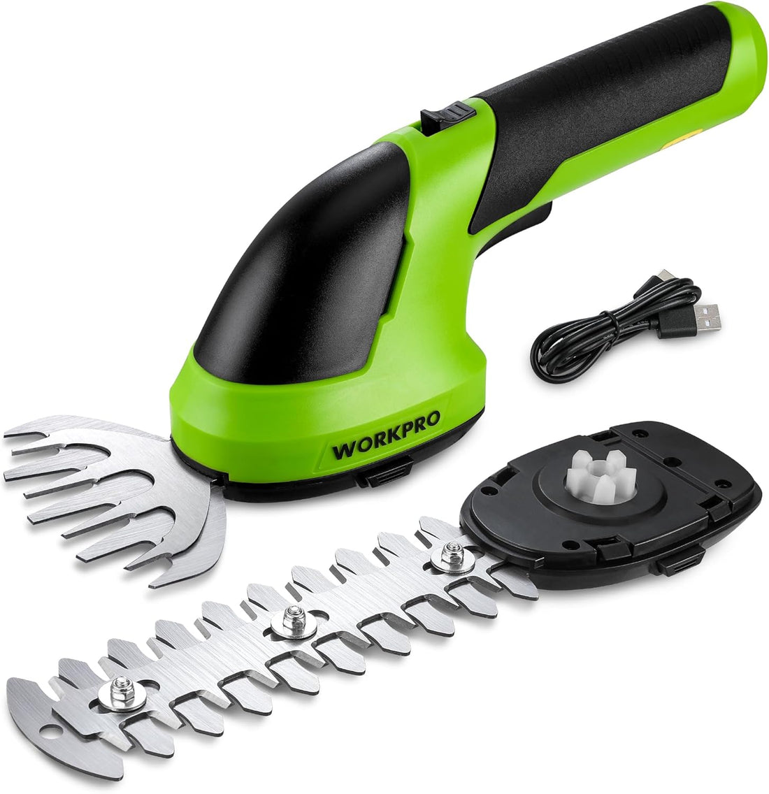 Cordless Grass Shear & Shrubbery Trimmer - 2 in 1 Handheld 7.2V Electric Grass Trimmer Hedge Shears/Grass Cutter Rechargeable Lithium-Ion Battery and Type-C Cable Included