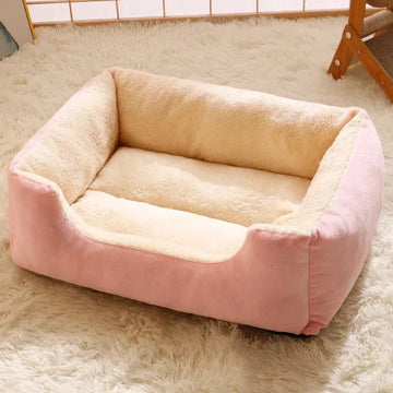 Premium Cat and Dog Bed with Cushions - Winter Accessories for Pets and Cozy Habitat Supplies