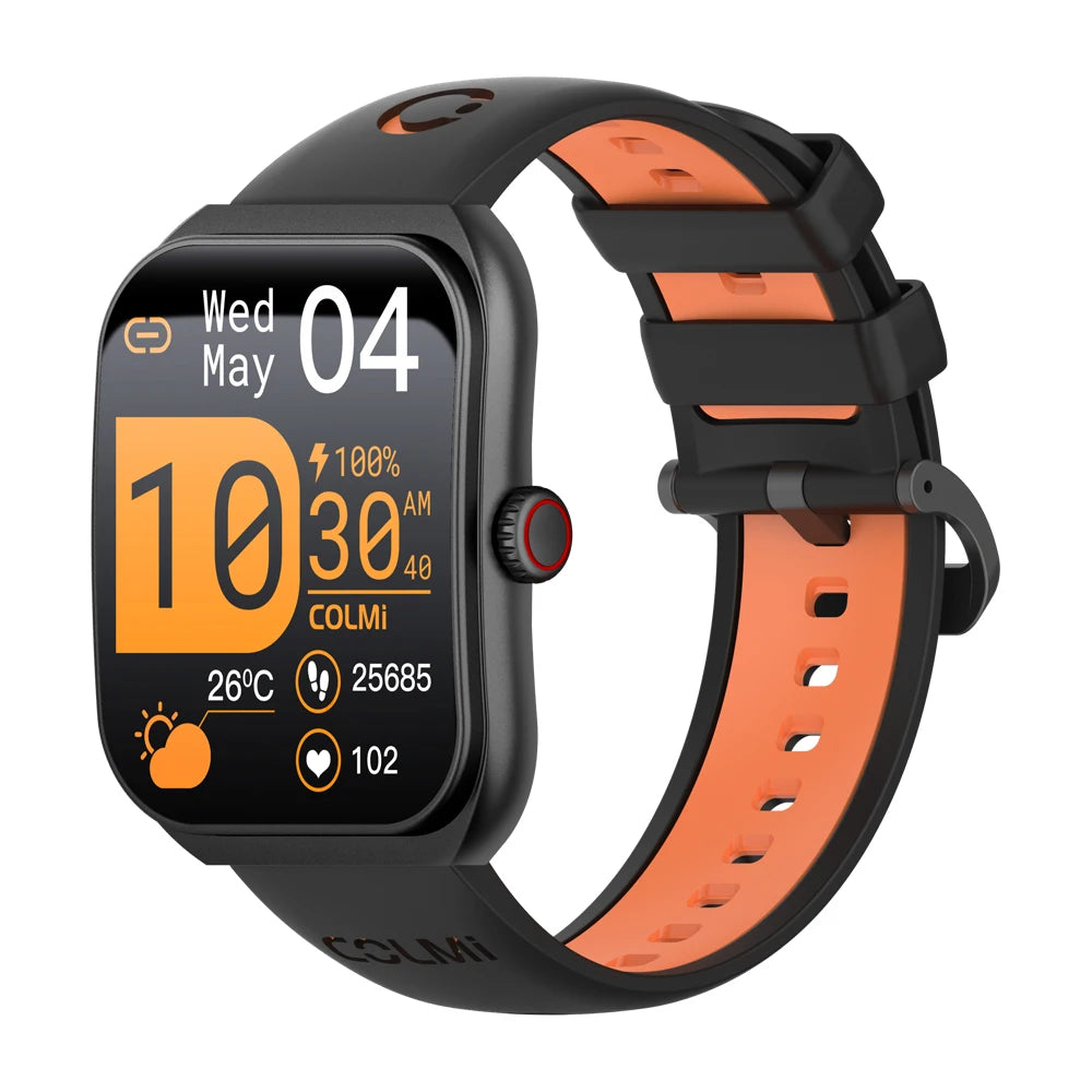 P86 1.93" AMOLED Smartwatch for Men and Women - Health Management, Bluetooth Calling, IP68 Waterproof, Compatible with Xiaomi and iOS Devices