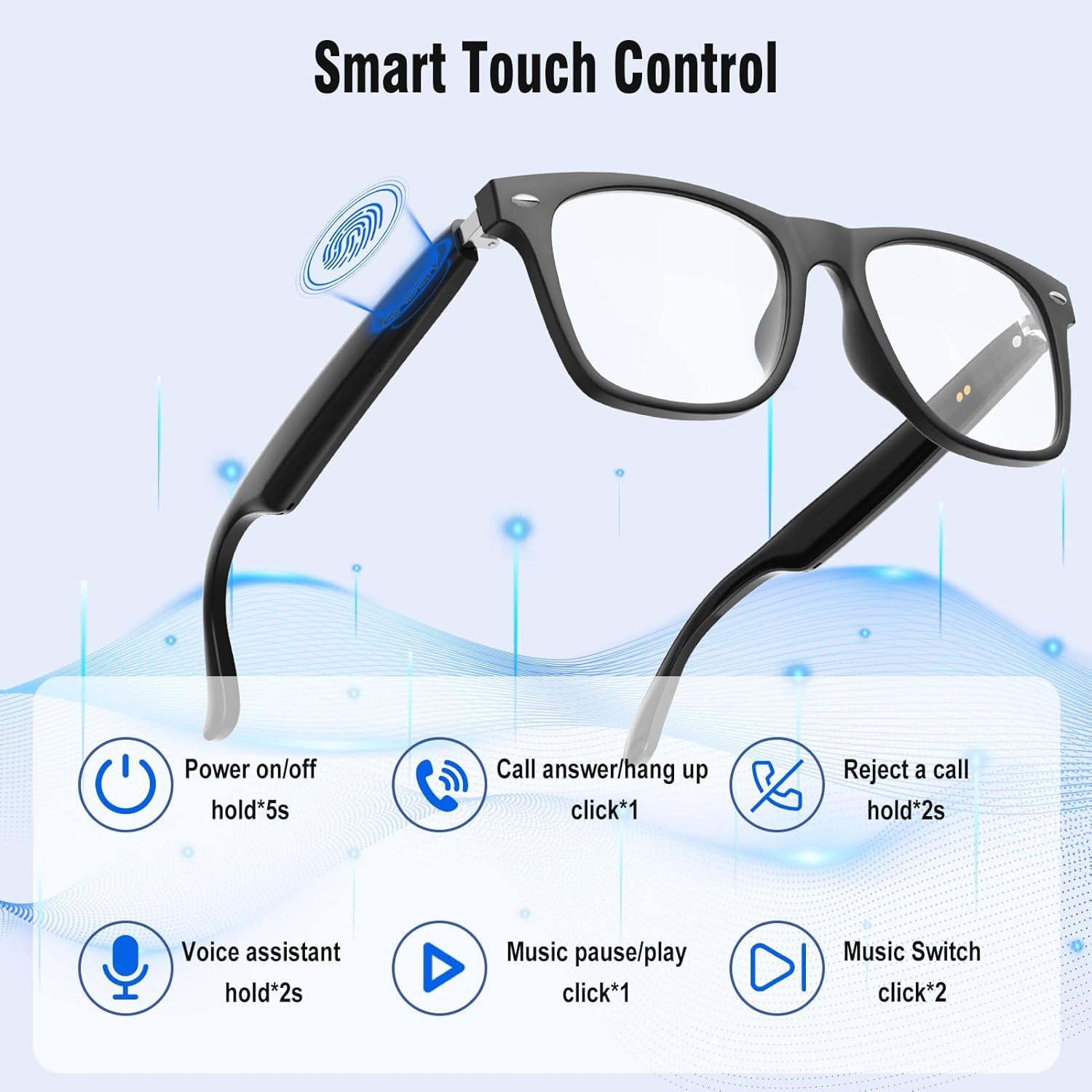 AI Smart Glasses for Men and Women with Chat GPT, Bluetooth Translation Glasses with 164 Languages and Color-Change Lens, Music Playback & Hands-Free Calls, UV & Blue Light Protection