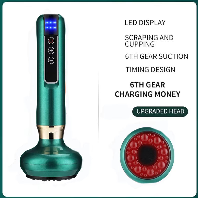 Intelligent Suction Cupping Set for Anti-Cellulite and Slimming Massage with Glass Jars