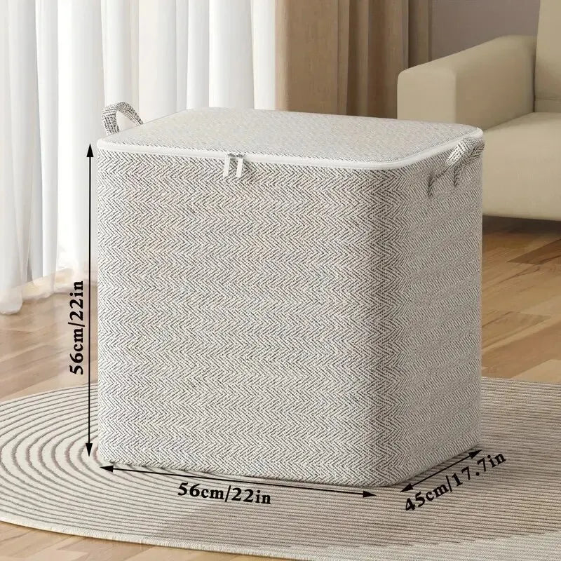 Large Capacity Non-Woven Storage Bag for Closet Organization - Ideal for Quilts, Clothing, and Toys