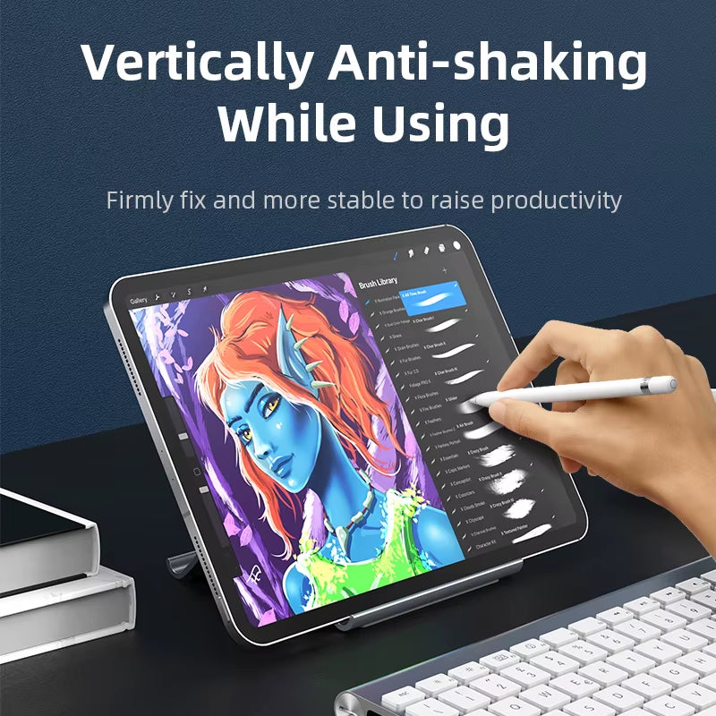 Vertical Laptop Stand Heat Dissipation Non-Slip Silicone Gravity Holder for Macbook Surface Ipad Tablet Stand C418