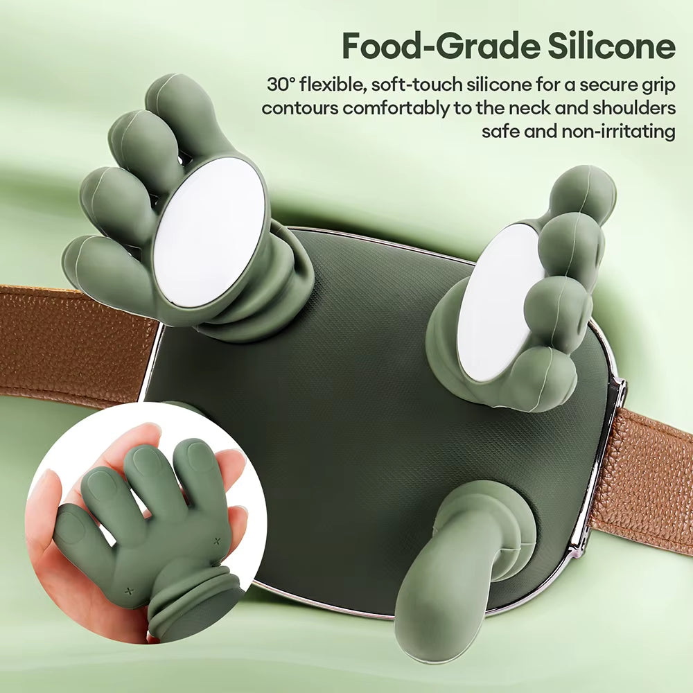 4D Bionic Wireless Neck and Shoulder Massager with Brushless Motor for Cervical and Trapezius Relief