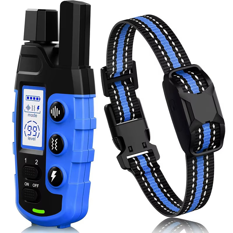3300Ft Waterproof Electric Dog Training Collar with Remote Control for Pets Weighing 5-120 lbs - Features Shock and Vibration Modes