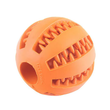 Nontoxic Bite-Resistant Dog Toy Ball for Chewing, Treat Dispensing, and Dental Care