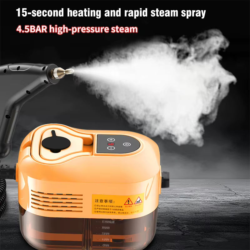 High-Performance Handheld Steam Cleaner for Household Use - Ideal for Air Conditioners, Kitchens, Cars, and Furniture (EU/US)