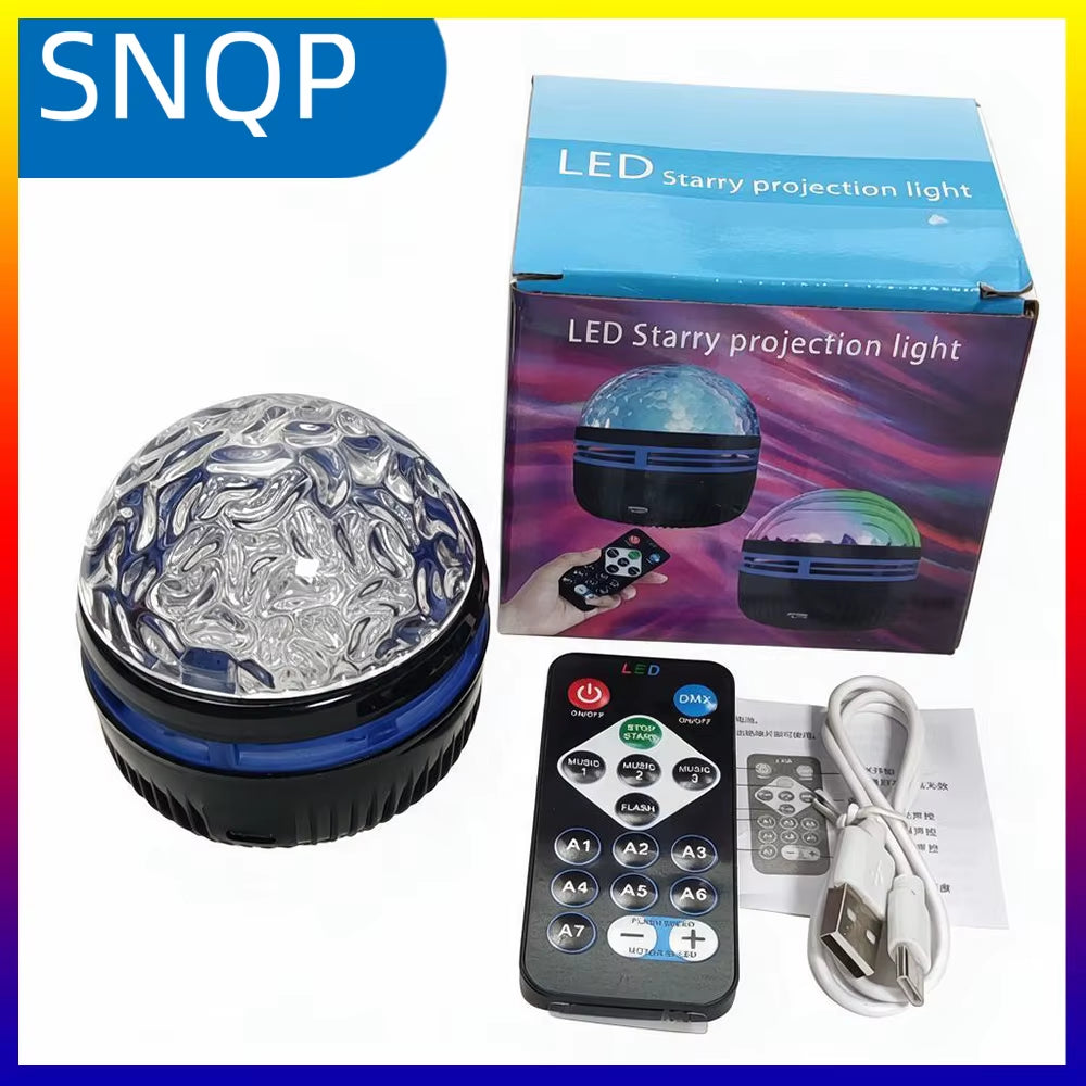 LED Starry Night Sky Projector with Remote Control - RGB Galaxy Light with 7 Modes for Home, Bedroom, Game Room, and Party Decoration