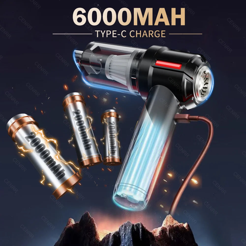 Car Vacuum Cleaner Mini 998000PA Powerful Cordless Portable Vacuum Cleaner for Home Appliance Handheld Blower Car Cleaner