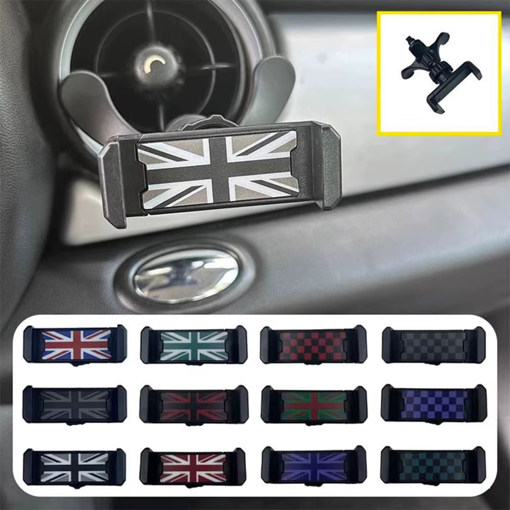 Car Air Vent Phone Holder for Mini Cooper Models R55, R56, R57, R58, R59, R60, R61 - Automotive Accessories