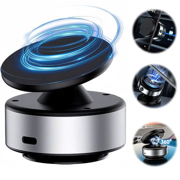 Electric Vacuum Suction Magnetic Phone Holder for Car Gym Mount 360° Rotation Magsafe Suction Cup Phone Mount for Smartphones