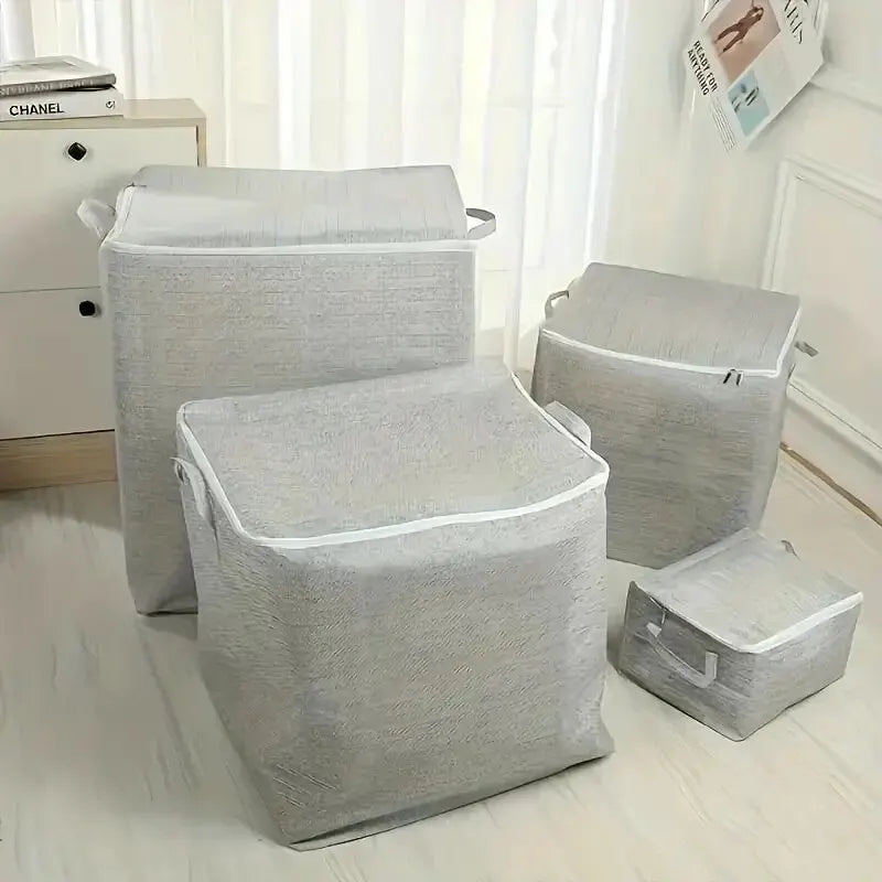 Large Capacity Non-Woven Storage Bag for Closet Organization - Ideal for Quilts, Clothing, and Toys