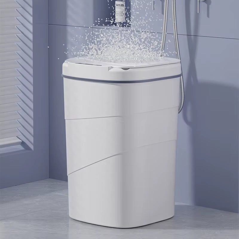 Smart Sensor Touchless Automatic Closing Trash Can Battery Powered for Bathroom House Office