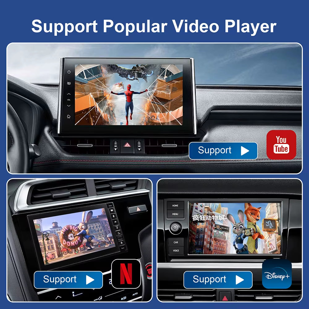 Android 13 Car Ai Box Wireless Carplay Adapter Android Auto for Netflix Youtube for MG ZS EV MULAN MG4 MG5 EHS MARVEL R MAXUS