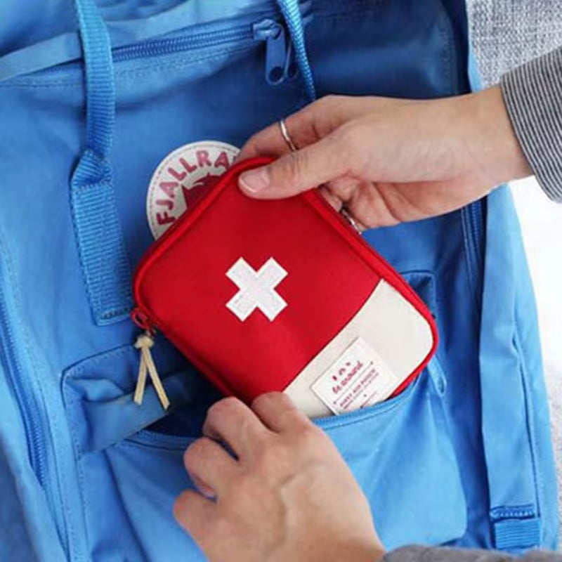 Compact Portable First Aid Kit for Travel and Outdoor Emergencies