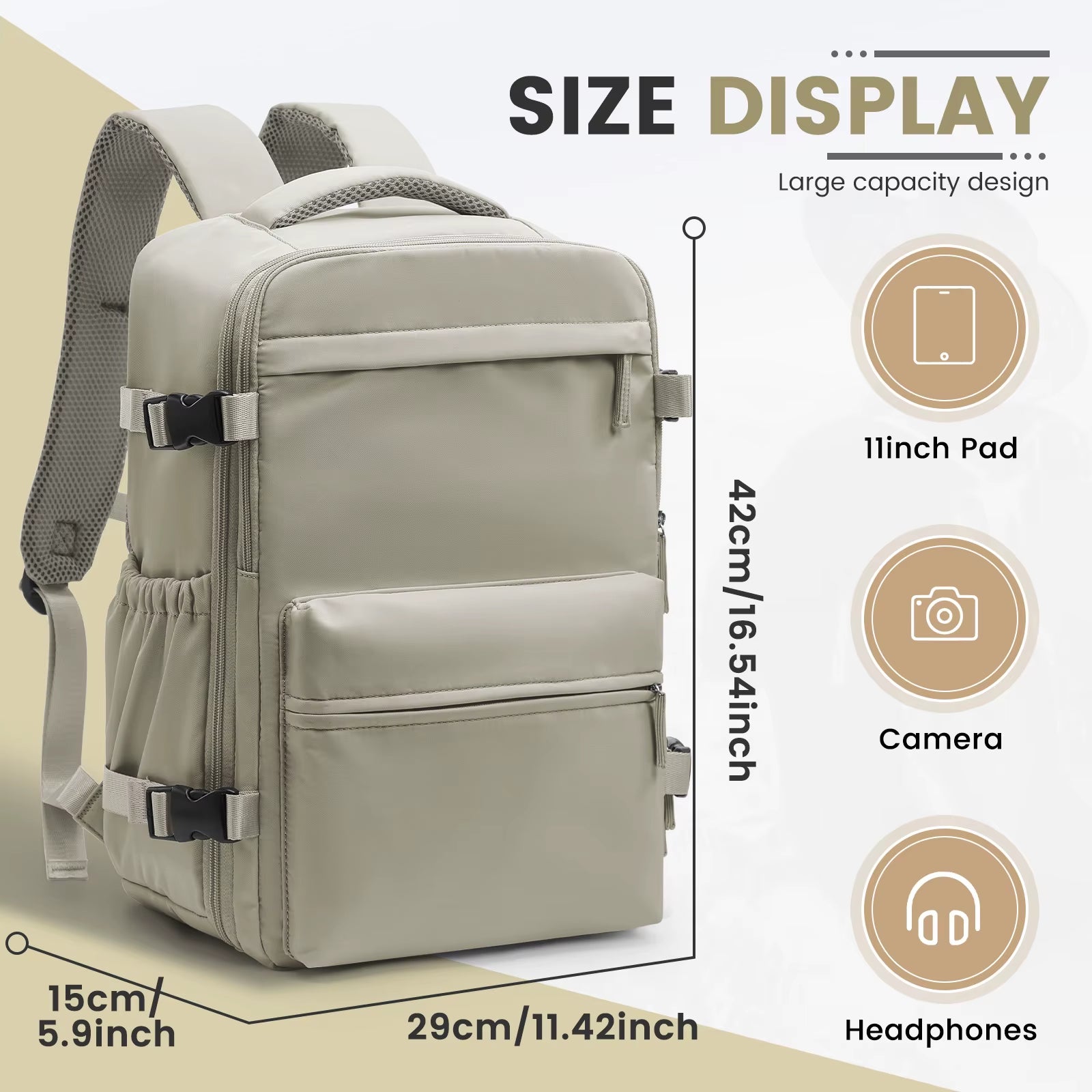Ryanair 40X20X25 Cabin Bag Men Air Vacuum Compression Backpack Hand Luggage Laptop Backpack,42X29X15 Vacuum Clothing Storage Bag