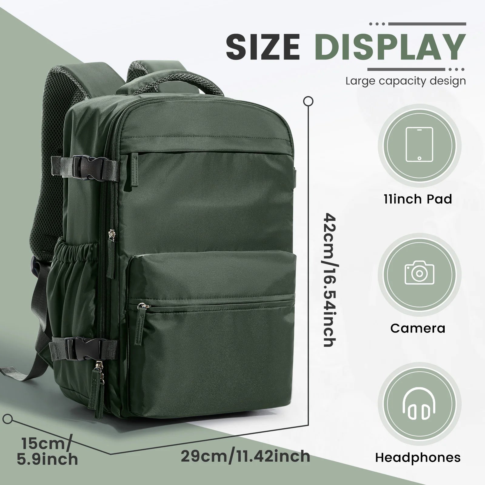 Ryanair 40X20X25 Cabin Bag Men Air Vacuum Compression Backpack Hand Luggage Laptop Backpack,42X29X15 Vacuum Clothing Storage Bag