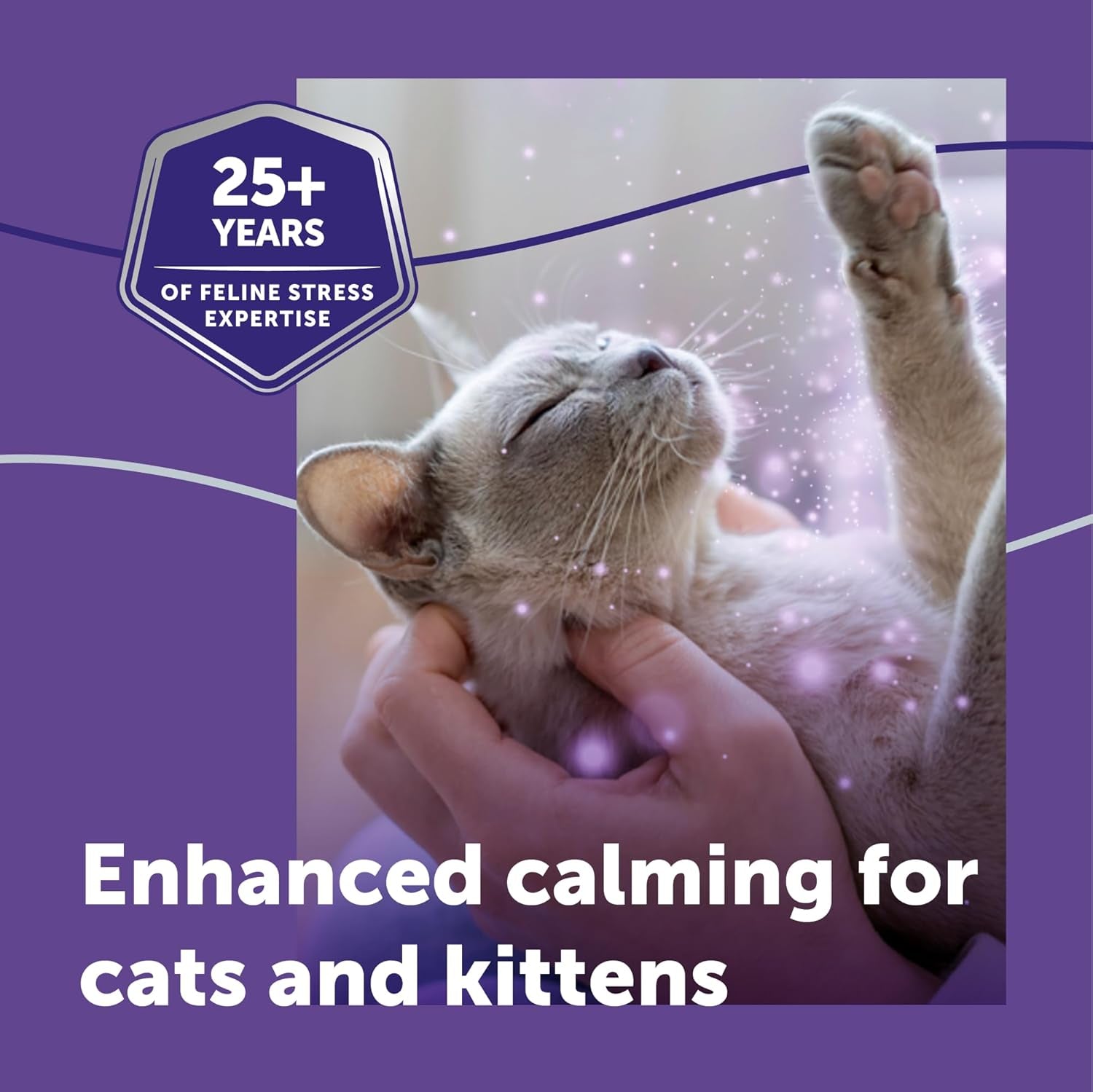 ® Optimum 30 Day Cat Calming Plug in Pheromone Diffuser Starter Kit, 48Ml - Helps Reduce Common Signs of Stress in Cats & Kittens, Enhanced Calming