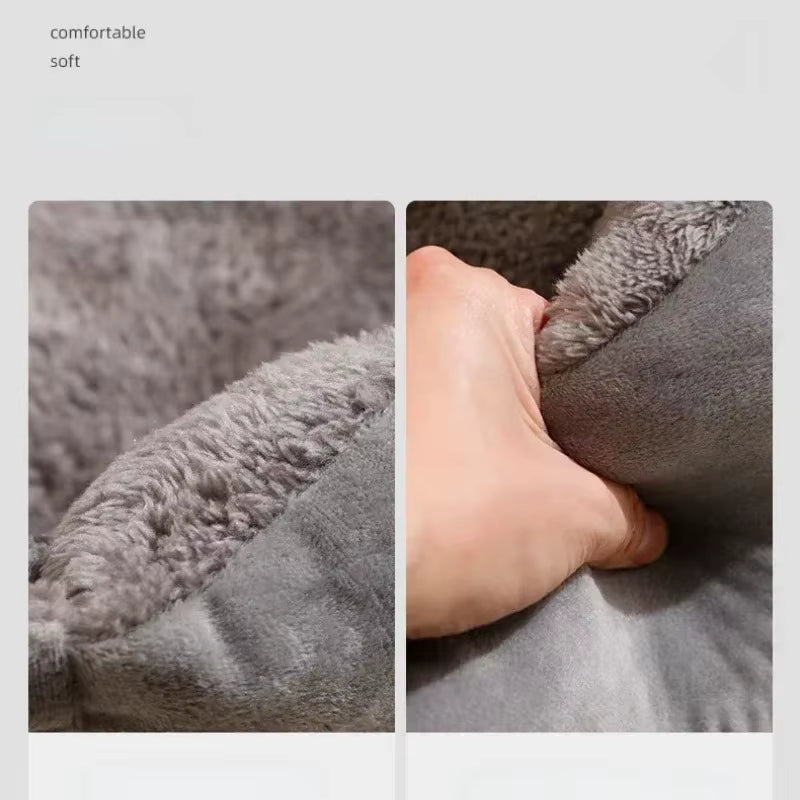 Premium Cat and Dog Bed with Cushions - Winter Accessories for Pets and Cozy Habitat Supplies