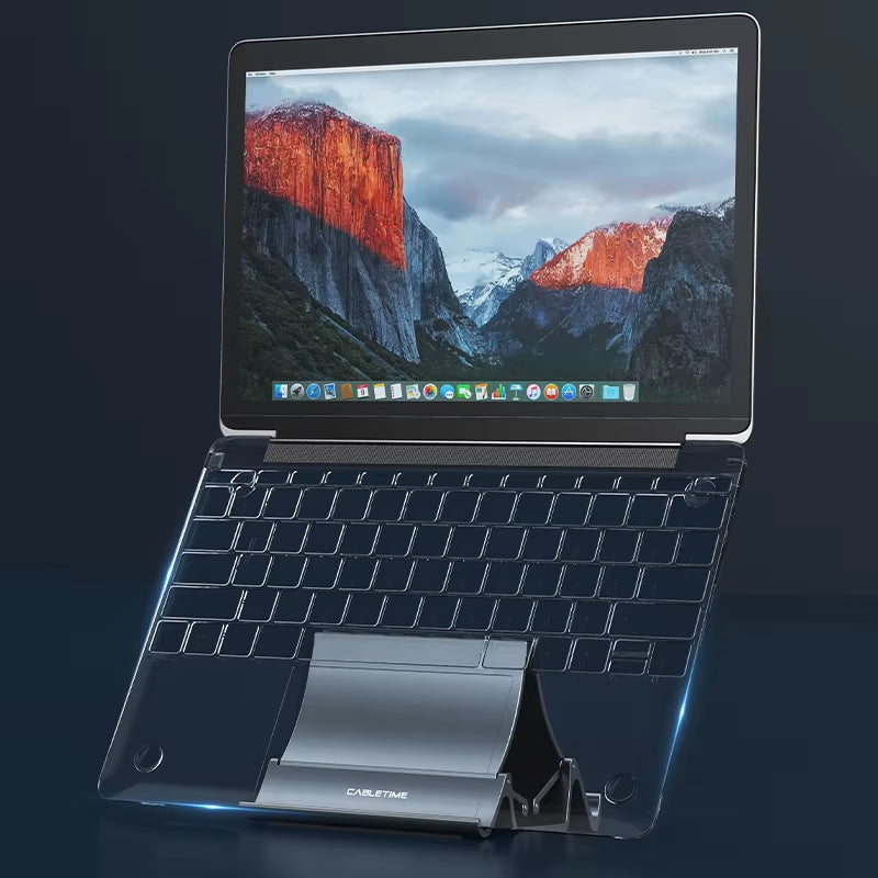 Vertical Laptop Stand Heat Dissipation Non-Slip Silicone Gravity Holder for Macbook Surface Ipad Tablet Stand C418