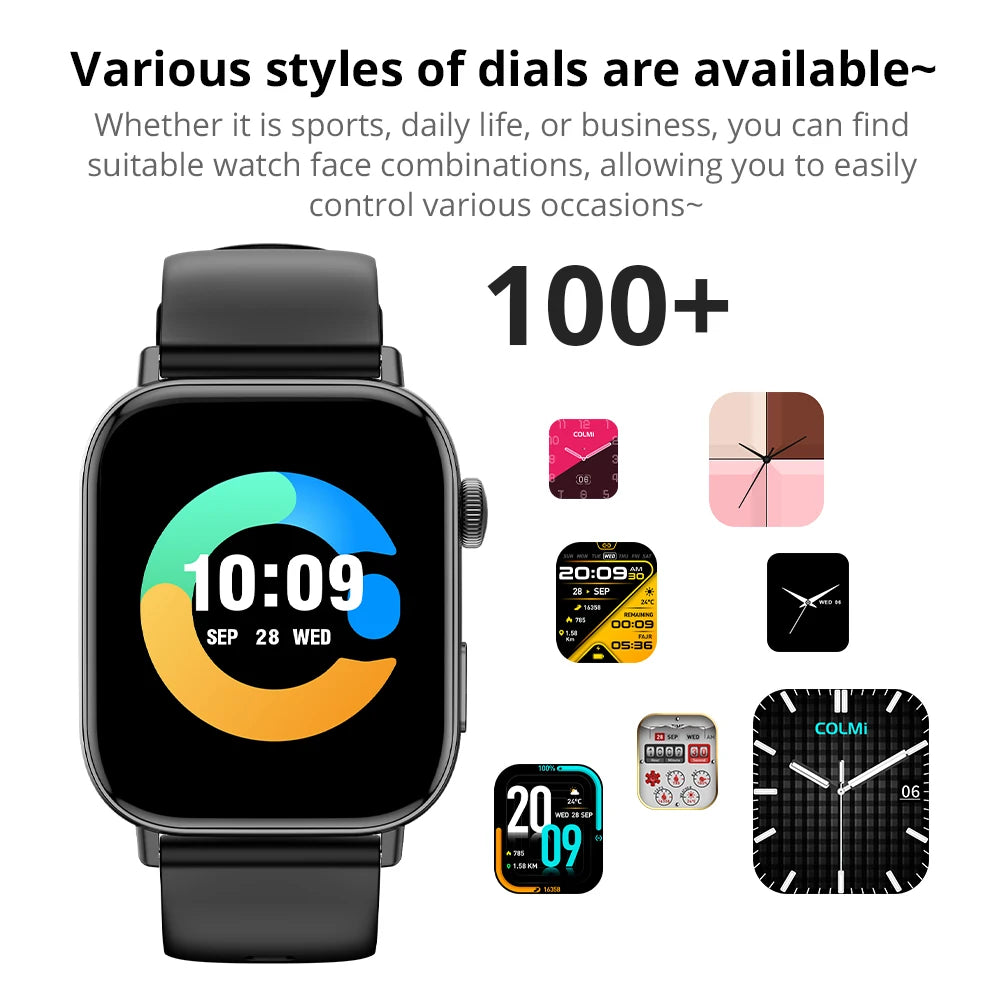 C8 Max Voice Calling Smart Watch with 1.93" HD Color Display and Comprehensive Health and Fitness Tracking for Men and Women
