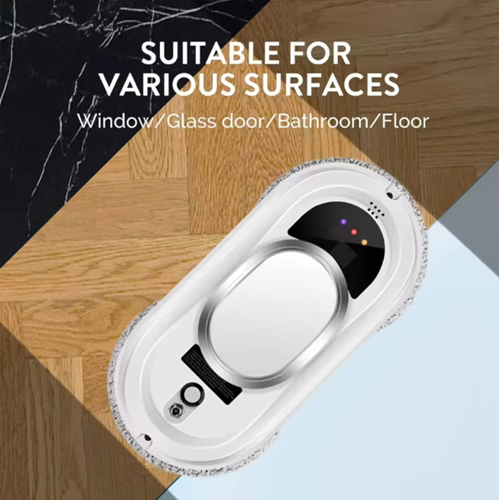 Window-Cleaning Robot Intelligent Window Glass Cleaning Machine Electric Glass Cleaner Remote-Controlled Automatic Window Cleani