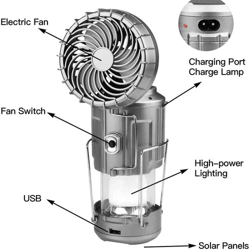 (🔥HOT SALE NOW-49% OFF) 6 in 1 Portable Solar LED Camping Lantern