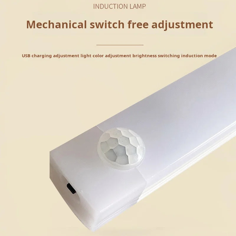 Wireless Rechargeable LED Motion Sensor Cabinet Light - Perfect for Closets, Kitchens, Wardrobes, and Stairs - Battery Operated Night Lighting Solution
