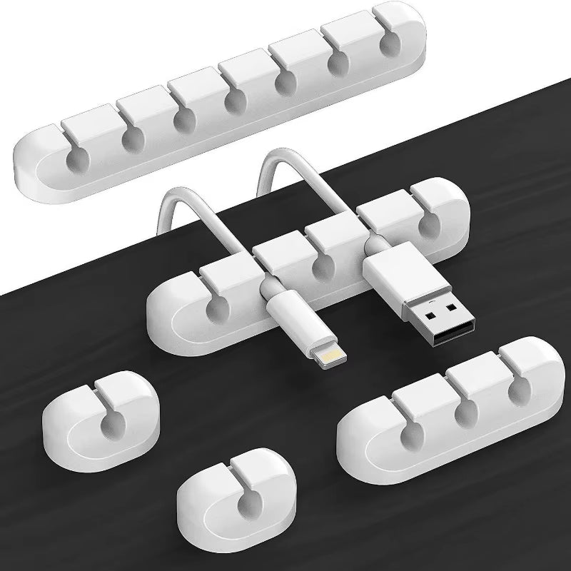 Mobile Phone Charging Cable Organizer with Snap Clip for Efficient Wire Management
