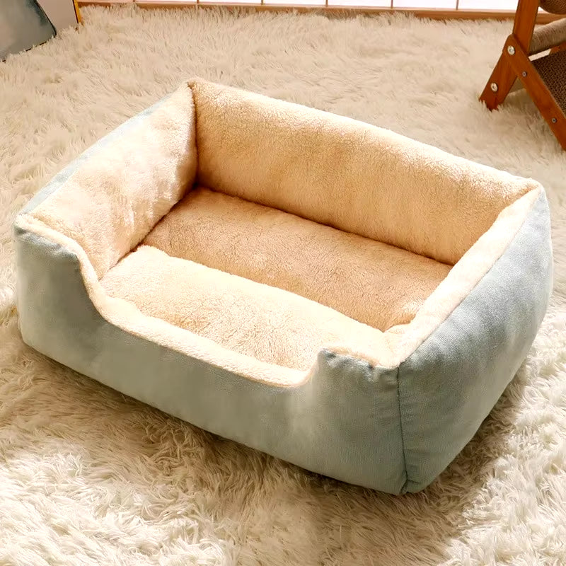Premium Cat and Dog Bed with Cushions - Winter Accessories for Pets and Cozy Habitat Supplies
