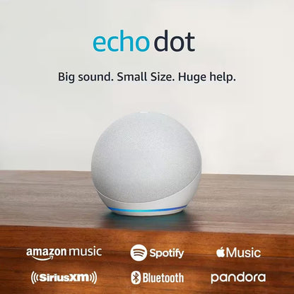Echo Dot (5Th Gen) Smart Speaker with Alexa Glacier White